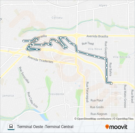 310 JARDIM DO SOL bus Line Map