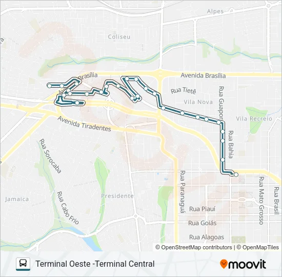 310 JARDIM DO SOL Bus Line Map