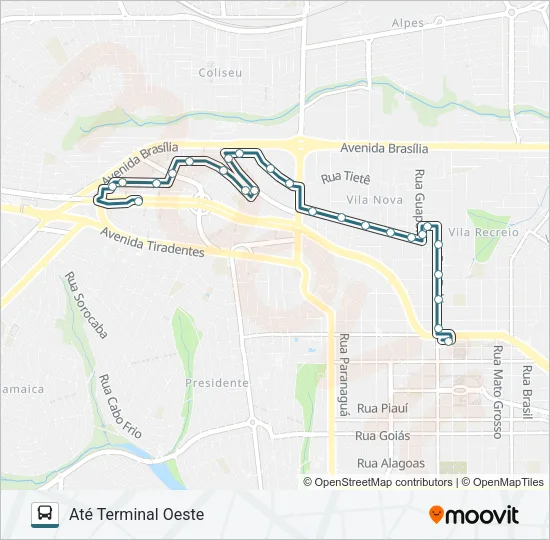 310 JARDIM DO SOL Bus Line Map