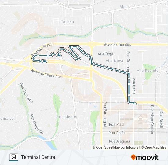 310 JARDIM DO SOL bus Line Map