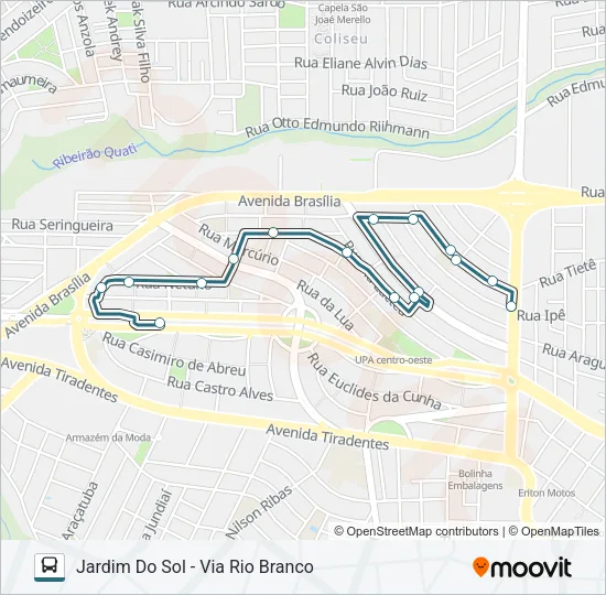 310 JARDIM DO SOL Bus Line Map