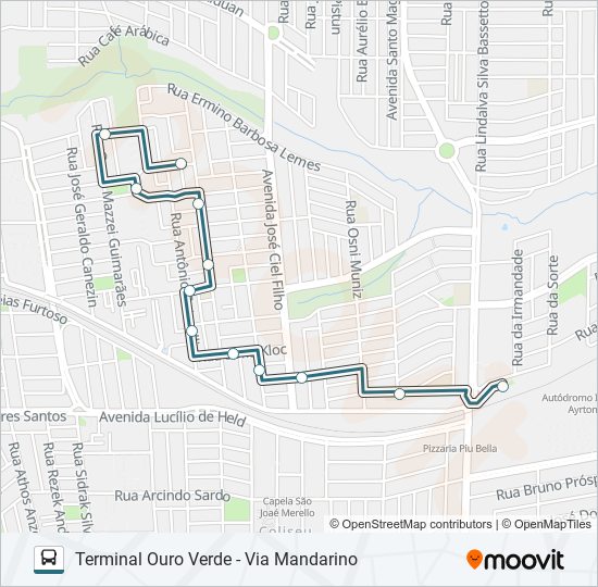 412 HILDA MANDARINO bus Line Map