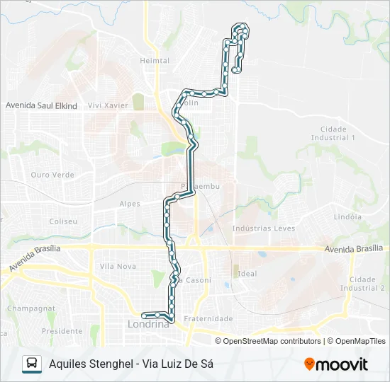 406 AQUILES STENGHEL Bus Line Map