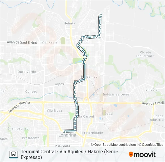 406 AQUILES STENGHEL Bus Line Map