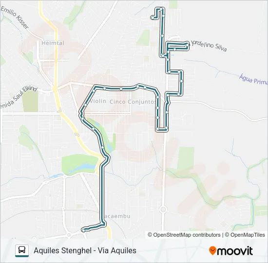 406 AQUILES STENGHEL Bus Line Map