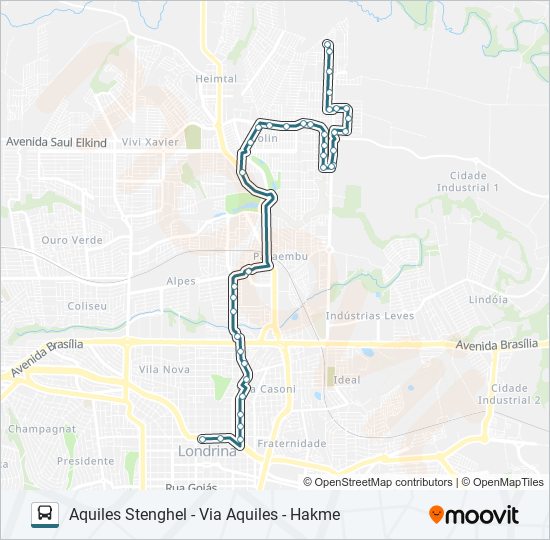 406 AQUILES STENGHEL bus Line Map