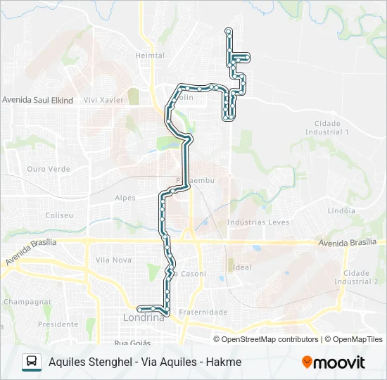 406 AQUILES STENGHEL Bus Line Map