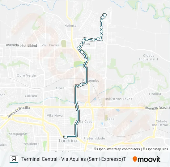 406 AQUILES STENGHEL Bus Line Map