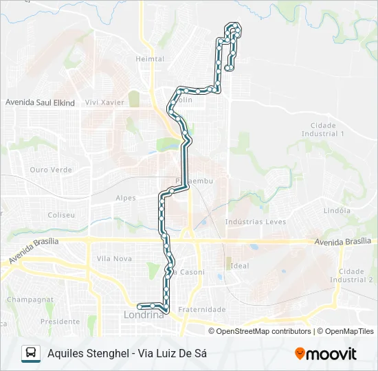 406 AQUILES STENGHEL Bus Line Map