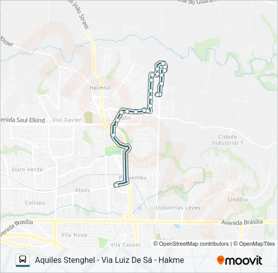 406 AQUILES STENGHEL Bus Line Map