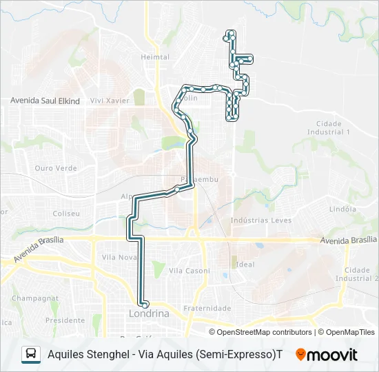 406 AQUILES STENGHEL Bus Line Map