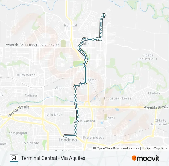 406 AQUILES STENGHEL Bus Line Map