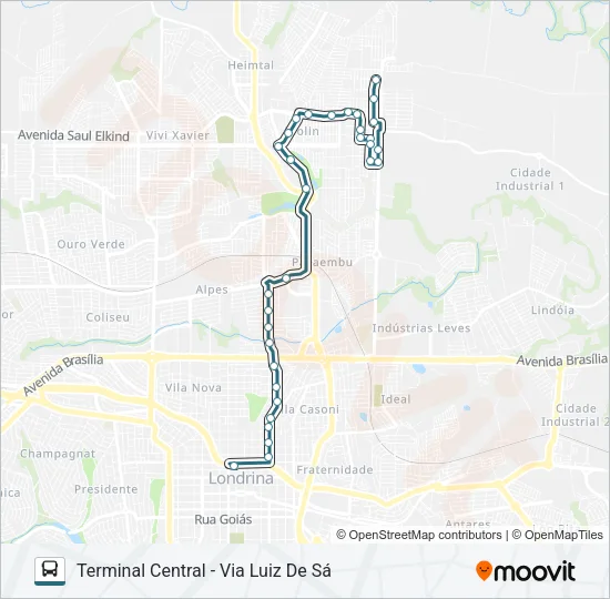 406 AQUILES STENGHEL Bus Line Map