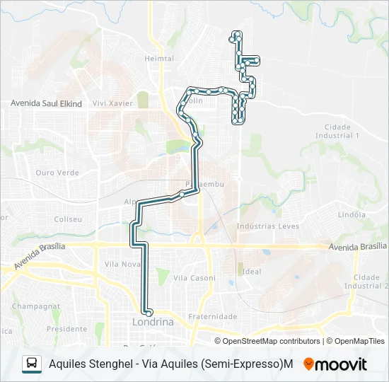 406 AQUILES STENGHEL Bus Line Map