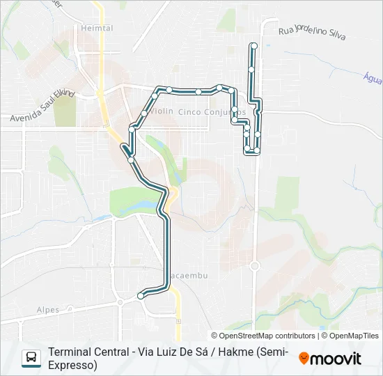 406 AQUILES STENGHEL Bus Line Map