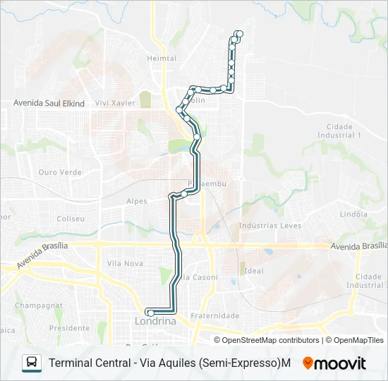 406 AQUILES STENGHEL Bus Line Map