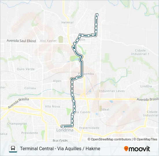 406 AQUILES STENGHEL Bus Line Map