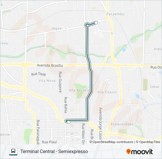 406 AQUILES STENGHEL Bus Line Map