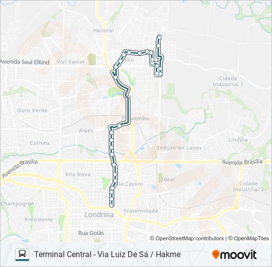 406 AQUILES STENGHEL bus Line Map