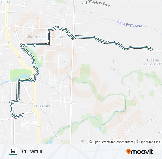 418 JARDIM DOM VICENTE bus Line Map