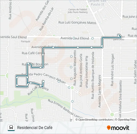 413 RESIDENCIAL DO CAFÉ Bus Line Map