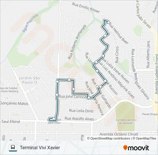 402 CONJUNTO VIVI XAVIER Bus Line Map