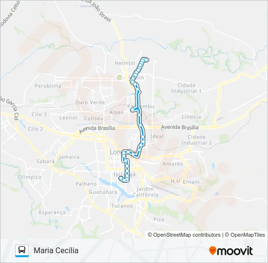 706 VIOLIM / MARIA CECILIA - RÁPIDO Bus Line Map