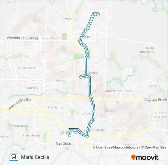 706 VIOLIM / MARIA CECILIA - RÁPIDO Bus Line Map