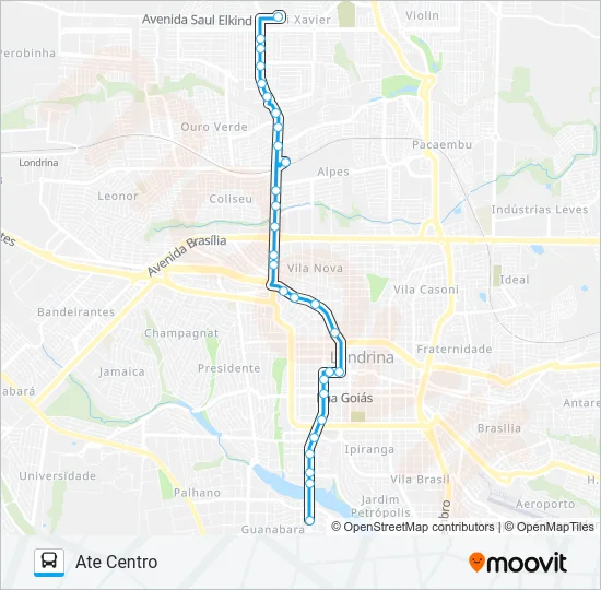 800 TERMINAL VIVI XAVIER / TERMINAL ACAPULCO Bus Line Map