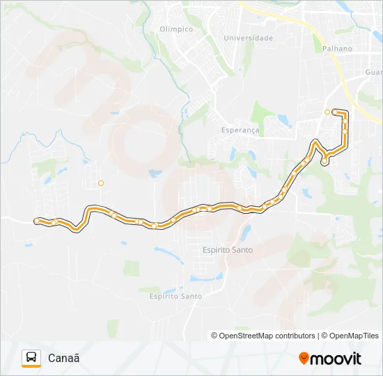 223 CANAÃ Bus Line Map