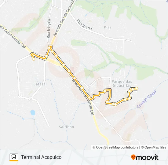 218 JATOBÁ Bus Line Map