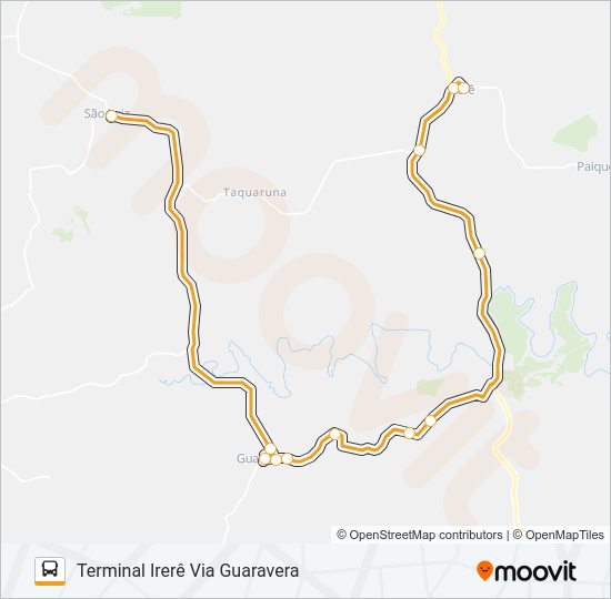 Mapa da linha 250 SÃO LUIZ de ônibus