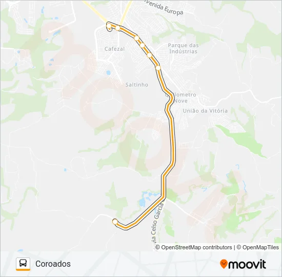 271 COROADOS Bus Line Map