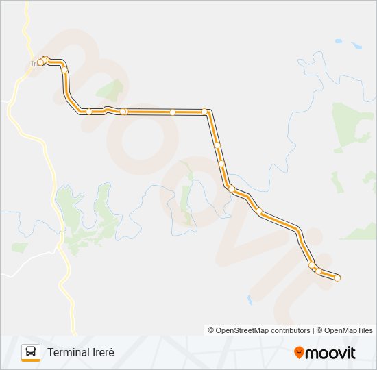 Mapa da linha 285 GUAIRACÁ de ônibus