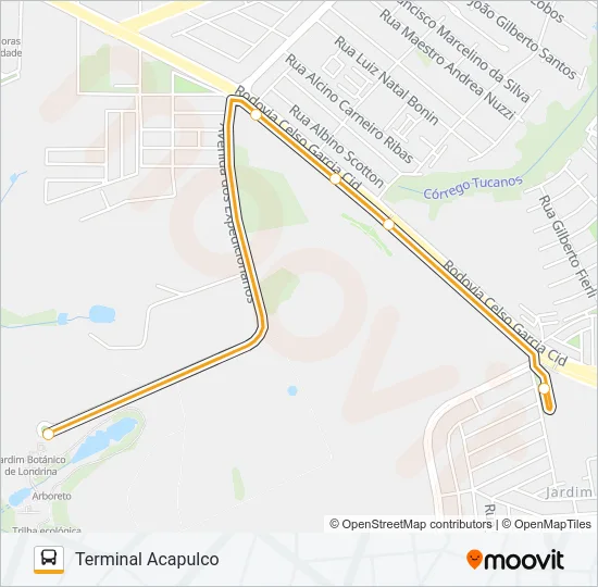 227 JD. BOTÂNICO Bus Line Map
