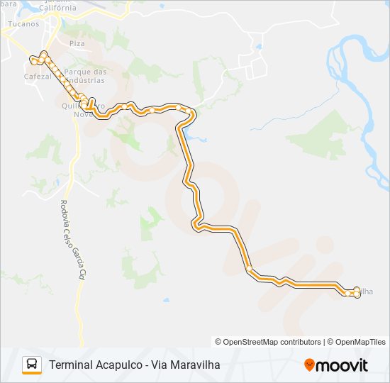 Mapa de 260 USINA 3 BOCAS de autobús