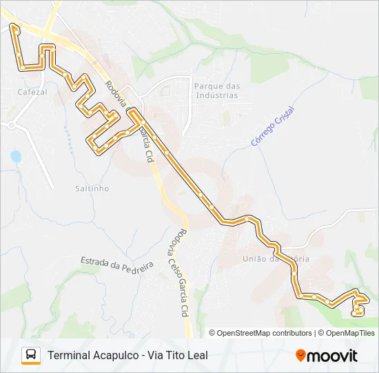 219 NOVA ESPERANÇA Bus Line Map