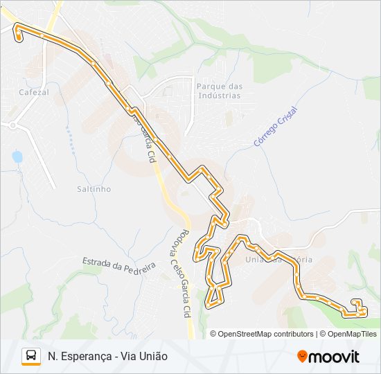 219 NOVA ESPERANÇA bus Line Map