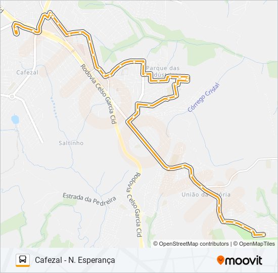 219 NOVA ESPERANÇA bus Line Map