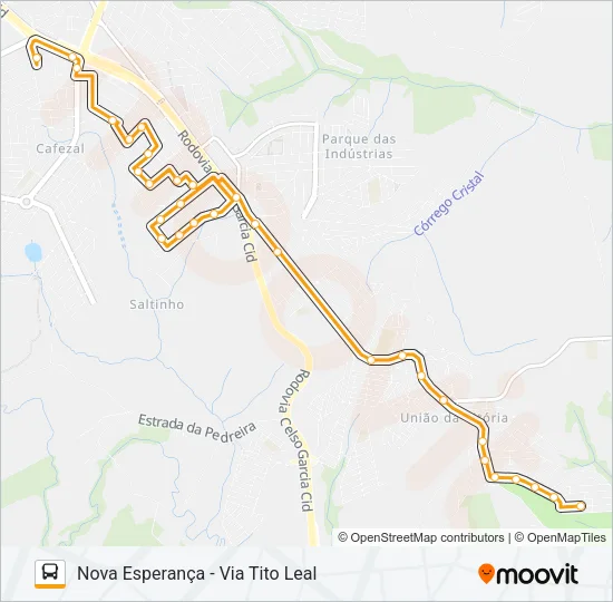 219 NOVA ESPERANÇA Bus Line Map
