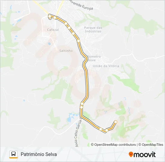270 PATRIMÔNIO SELVA Bus Line Map