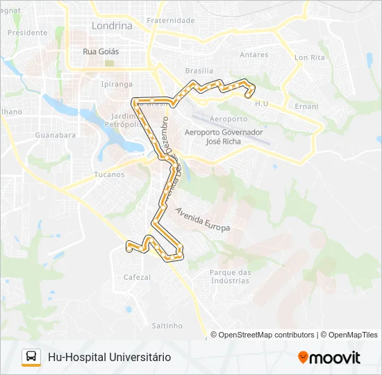 905 TERMINAL ACAPULCO / HU Bus Line Map