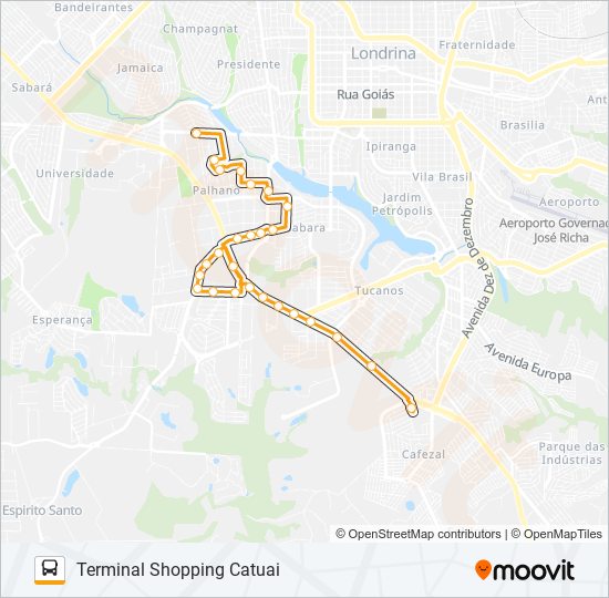 Mapa de 907 TERMINAL ACAPULCO / GLEBA PALHANO de autobús