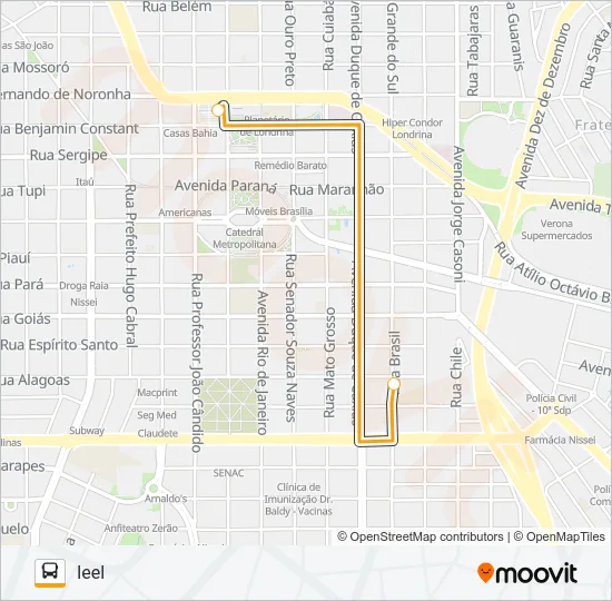 601 TERMINAL ACAPULCO / TERMINAL CENTRAL - PARADOR Bus Line Map