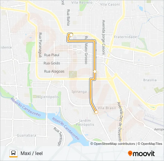 601 TERMINAL ACAPULCO / TERMINAL CENTRAL - PARADOR Bus Line Map