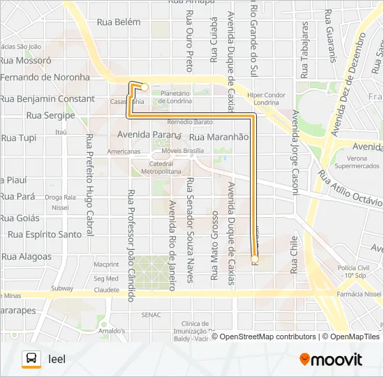 601 TERMINAL ACAPULCO / TERMINAL CENTRAL - PARADOR Bus Line Map
