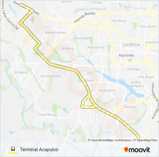 908 Bus Line Map