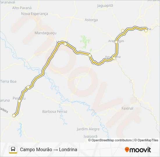 0508-540 Bus Line Map