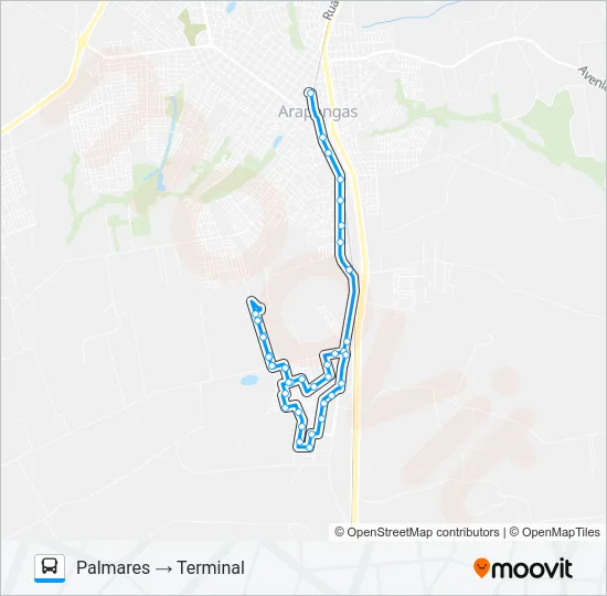 002 PALMARES Bus Line Map