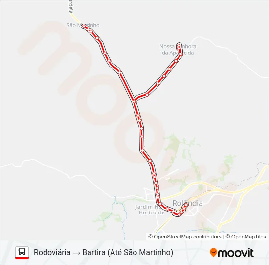 004 BARTIRA Bus Line Map